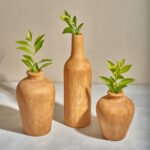 oval madera set