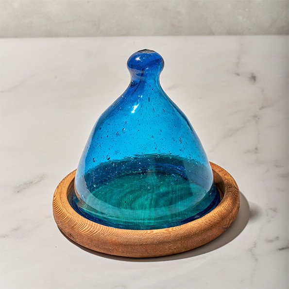 small ottoman plate blue 1