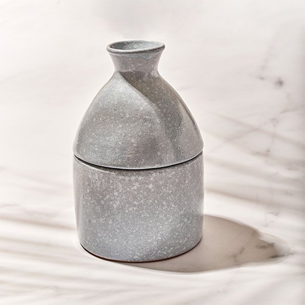 zwin scented candle vessele grey 3